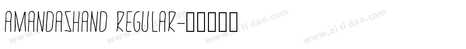 AmandasHand Regular字体转换
